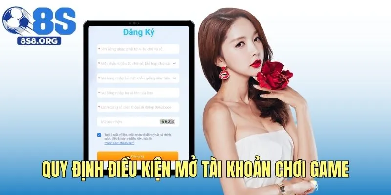 Quy định điều kiện mở tài khoản chơi game
