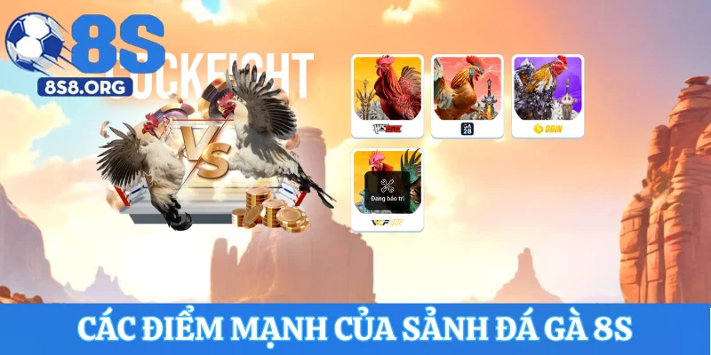 Tổng hợp các điểm mạnh của sảnh đá gà 8S